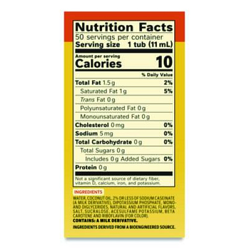 Coffee mate Liquid Coffee Creamer, Zero Sugar Hazelnut, 0.38 oz Mini Cups, 50/Box, 4 Boxes/Carton (98468CT)