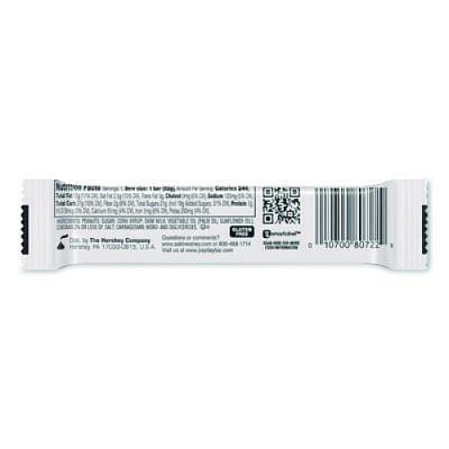 PayDay Chewy Candy Bars, Peanut Caramel, 1.85 oz, 24/Box (80723)