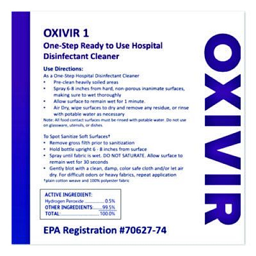 Diversey Oxivir TB Disinfectant Wipes, 7 x 6, White, 160/Canister, 12 Canisters/Carton (4599516)