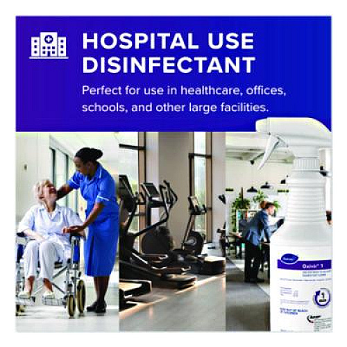 Diversey Oxivir TB Disinfectant Wipes, 7 x 6, White, 160/Canister, 12 Canisters/Carton (4599516)