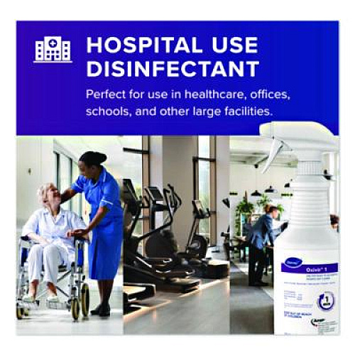 Diversey Oxivir Three 64, Surfectant Scent, 2.5 L Bottle, 2/Carton (101106009)