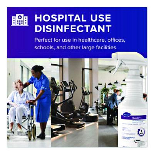 Diversey Oxivir Five 16 Concentrate One Step Disinfectant Cleaner, 1.4 L SmartDose, 2/Carton (5019296)