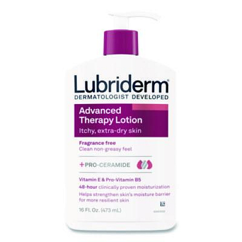 Lubriderm Advanced Therapy Moisturizing Hand/Body Lotion, 16 oz Pump Bottle (48322EA)