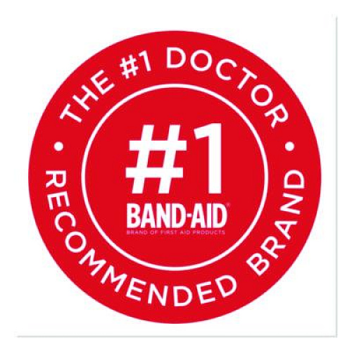 BAND-AID Sheer and Clear Adhesive Bandages, Assorted Sizes, 280/Box (4711)