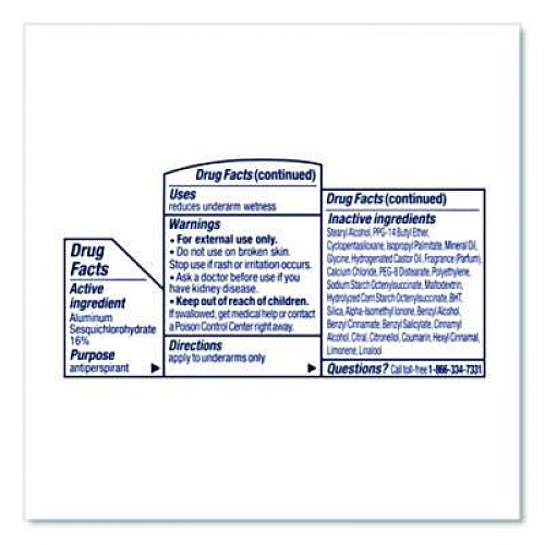 Degree Women Invisible Solid Anti-Perspirant/Deodorant, Shower Clean Scent, 0.5 oz Stick, 36/Carton (CB564300)