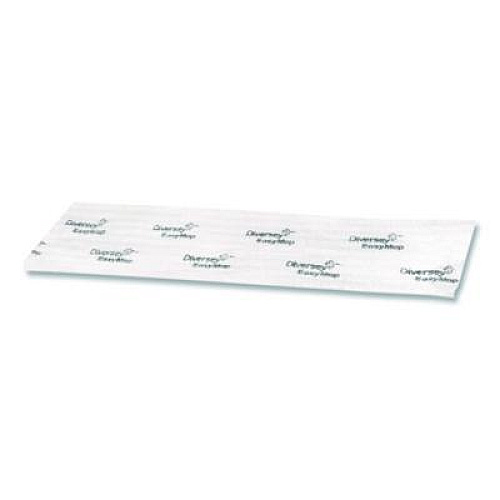 Diversey EasyMop Microfiber Dust Mop Pads, 16 x 5.3, White, 50/Pack (D1232214)