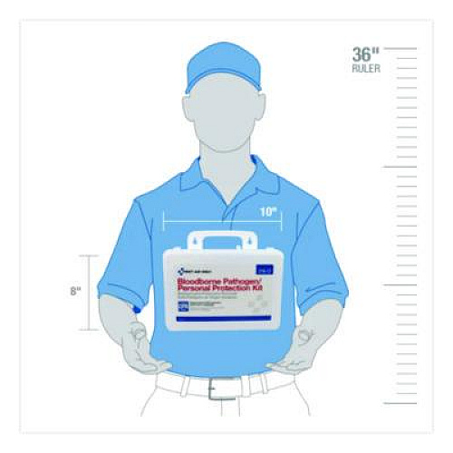 First Aid Only Bloodborne Pathogen Spill Clean Up Kit with CPR Pack, 31 Pieces, Plastic Case (216O)