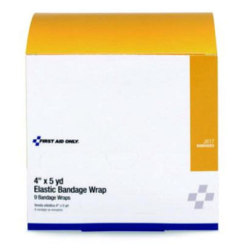 First Aid Only Reusable Elastic Bandage Wrap, 4" x 15 ft, 9/Box (5903)