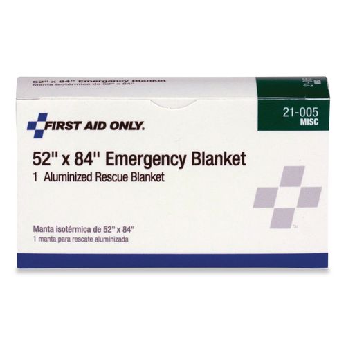 Aluminized Emergency Blanket, 52 x 84