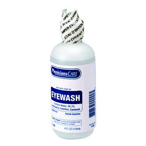 PhysiciansCare by First Aid Only First Aid Refill Components Disposable Eye Wash, 4 oz Bottle (340204)
