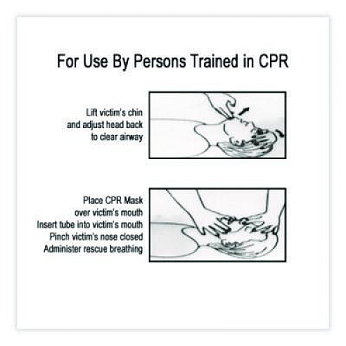 First Aid Only CPR Face Shield with Elastic Ear Bands, Fits Adults and Children (730009)