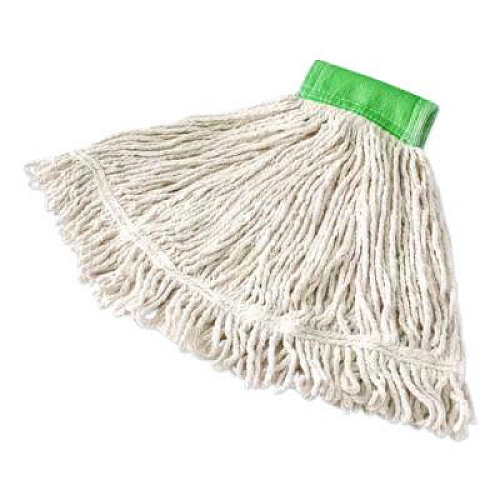 Rubbermaid Commercial Super Stitch Blend Mop Head, Cotton/Synthetic, Medium, White (FGD25206WHEA)