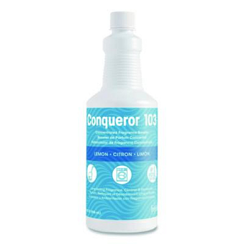 Fresh Products Conqueror 103 Odor Counteractant Concentrate, Lemon, 32 oz Bottle, 12/Carton (1232WBLECT)
