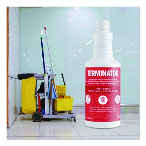 Fresh Products Terminator All-Purpose Cleaner/Deodorizer with (2) Trigger Sprayers, 32 oz Bottles, 12/Carton (1232TNCT)