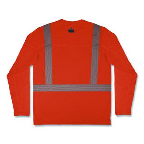 ergodyne Chill-Its 6688 Type R Class 2 Cooling Hi-Vis Sun Shirt with UV Protection, 3X-Large, Orange (12235)