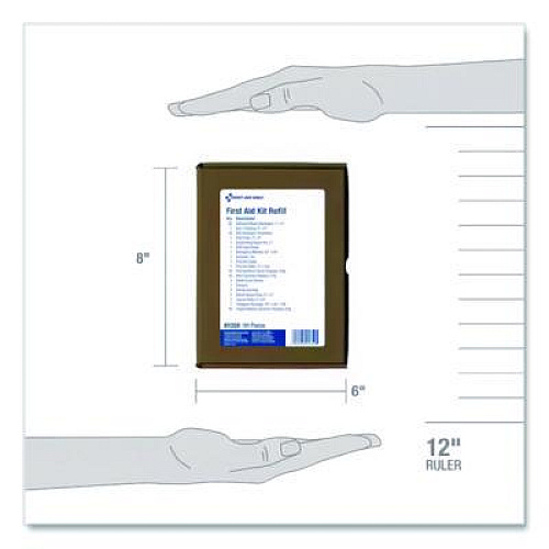 First Aid Only 25 Person ANSI A Refill Kit, ANSI 2021 Compliant, 94 Pieces (91359)
