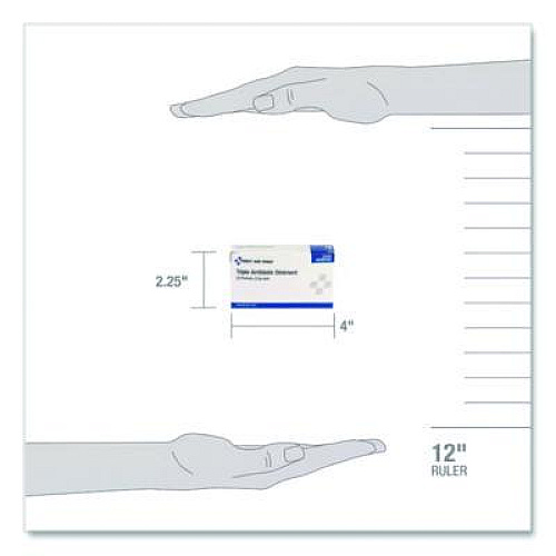 First Aid Only Triple Antibiotic Ointment, 0.03 oz Packet, 25/Box (G460)