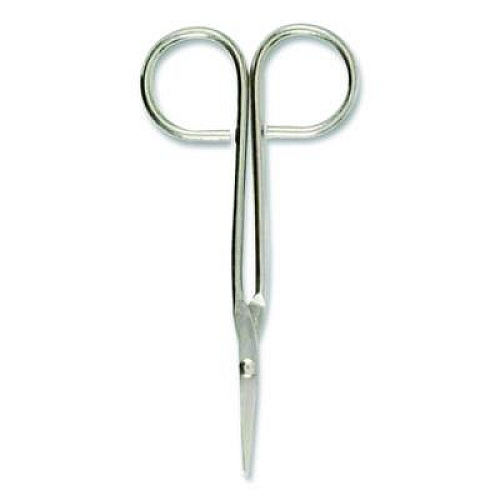 First Aid Only First Aid Scissors, 4.5" Long, Straight Nickel Handle (813161)
