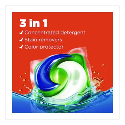Tide PODS Laundry Detergent, HE Compatible, Coldwater Clean Original, 66 oz Tub, 76 Pods/Tub, 4 Tubs/Carton (09165CT)