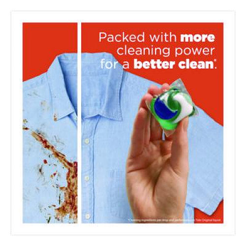 Tide PODS Laundry Detergent, HE Compatible, Coldwater Clean Original, 66 oz Tub, 76 Pods/Tub, 4 Tubs/Carton (09165CT)