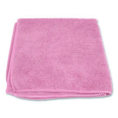 Boardwalk Microfiber Cloths, 12 x 12, Pink, 12/Pack (12PINCLOTH)