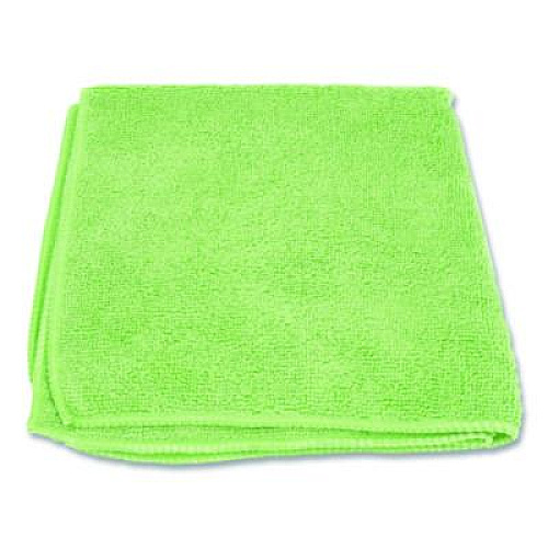 Boardwalk Microfiber Cloths, 12 x 12, Green, 12/Pack (12GRECLOTH)