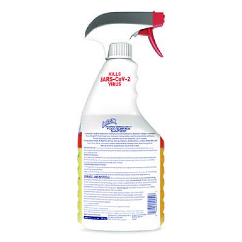 Fantastik No Rinse Disinfectant and Food Surface Sanitizer, Unscented, 32 oz Trigger Spray Bottle (354125)