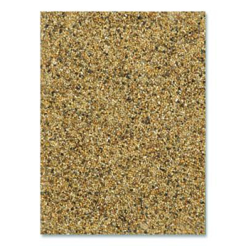 Rubbermaid Commercial Landmark Series Aggregate Panel, For 50 gal Classic Container, 34.3 x 20.7 x 0.38, Stone, River Rock, 4/Carton (4004RIV)