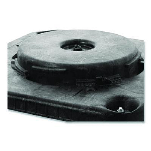 Rubbermaid Commercial Brute Container Square Dolly, 300 lb Capacity, 17.25 x 6.25, Black (3530)