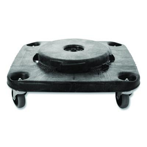Rubbermaid Commercial Brute Container Square Dolly, 300 lb Capacity, 17.25 x 6.25, Black (3530)