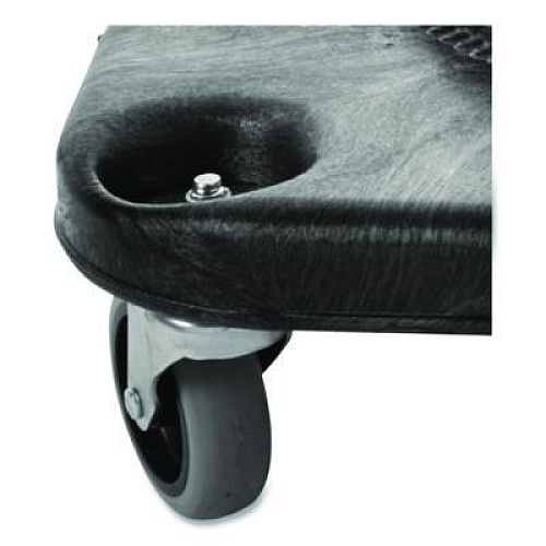 Rubbermaid Commercial Brute Container Square Dolly, 300 lb Capacity, 17.25 x 6.25, Black (3530)