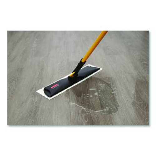 Rubbermaid Commercial HYGEN HYGEN Quick Connect Single-Sided Frame, 18w x 3 3/8d, Plastic, Black (Q559BLA)