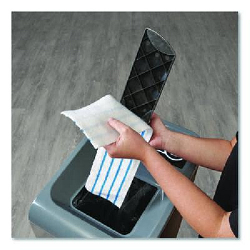 Rubbermaid Commercial HYGEN HYGEN Quick Connect Single-Sided Frame, 18w x 3 3/8d, Plastic, Black (Q559BLA)