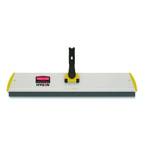 Rubbermaid Commercial HYGEN HYGEN Quick Connect S-S Frame, Squeegee, 24w x 4 1/2d, Aluminum, Yellow (Q570)