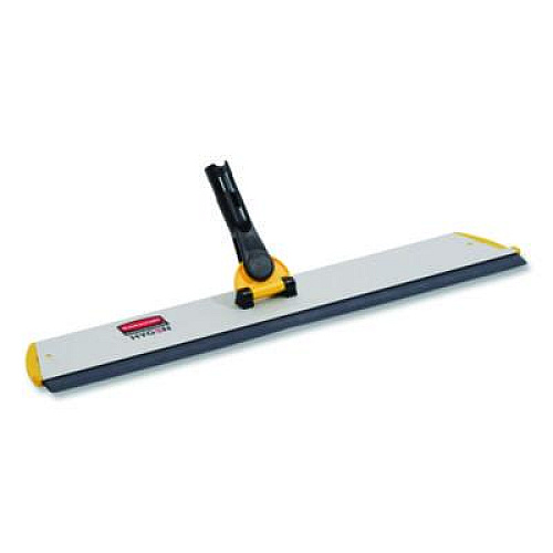 Rubbermaid Commercial HYGEN HYGEN Quick Connect S-S Frame, Squeegee, 24w x 4 1/2d, Aluminum, Yellow (Q570)