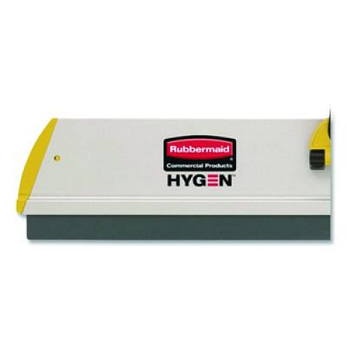 Rubbermaid Commercial HYGEN HYGEN Quick Connect S-S Frame, Squeegee, 24w x 4 1/2d, Aluminum, Yellow (Q570)