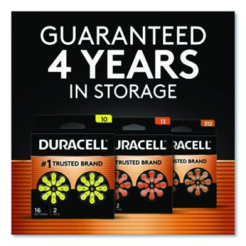 Duracell Hearing Aid Battery, #13, 8/Pack (DA13B8ZM09)