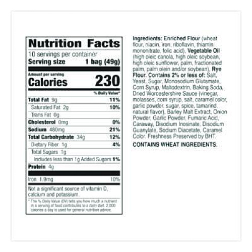 Gardettos Club Mix, Zesty Original, 1.75 oz Packet, 60/Carton (20026)