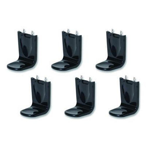 GOJO FMX SHIELD Floor and Wall Protector, Black, 6/Carton (214506BLK)