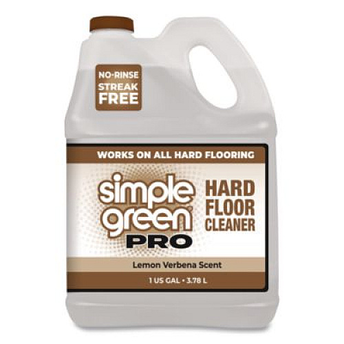 Simple Green Pro Hard Floor Cleaner, Lemon Verbena, 1 gal Bottle, 4/Carton (0505128)
