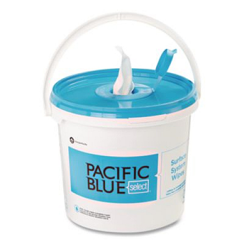 Georgia Pacific Professional Pacific Blue Select Surface System Bucket, 7.8 x 7.8 x 7, White/Blue, 6/Carton (54006)