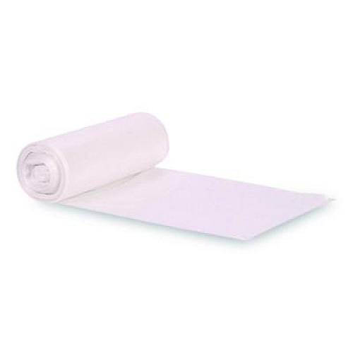 Heritage Low Density Can Liners, 30 gal, 0.5 mil, 30" x 36", Clear, Flat Pack, 250/Carton (659385)