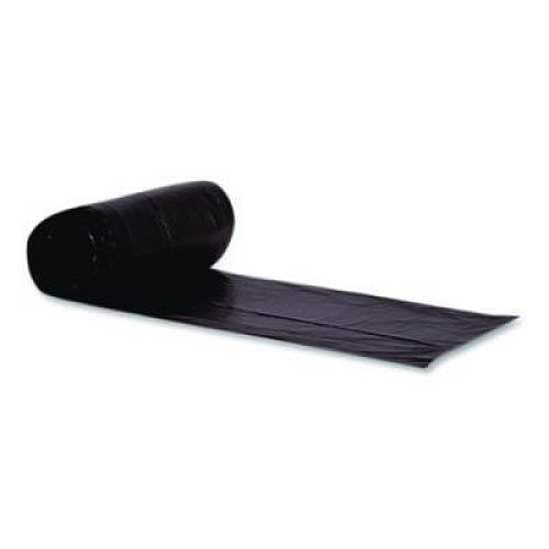 Heritage Linear Low-Density Can Liners, 60 gal, 1.2 mil, 44" x 56", Black, 100/Carton (H8856SH)