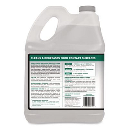 Simple Green Pro Food Service Cleaner, 1 gal Bottle, 4/Carton (0601128)