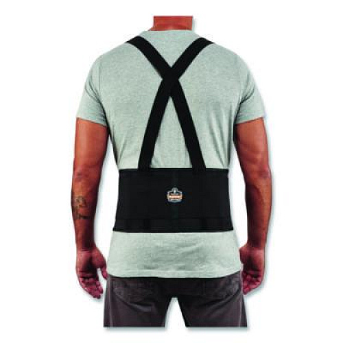 ergodyne ProFlex 1650 Economy Elastic Back Support Brace, Medium, 30" to 34" Waist, Black (11093)
