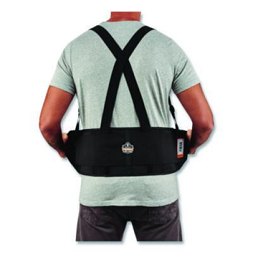 ergodyne ProFlex 1650 Economy Elastic Back Support Brace, Medium, 30" to 34" Waist, Black (11093)