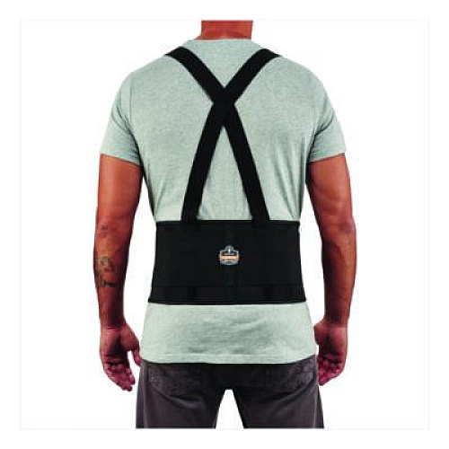 ergodyne ProFlex 1650 Economy Elastic Back Support Brace, 2X-Large, 42" to 46" Waist, Black (11096)