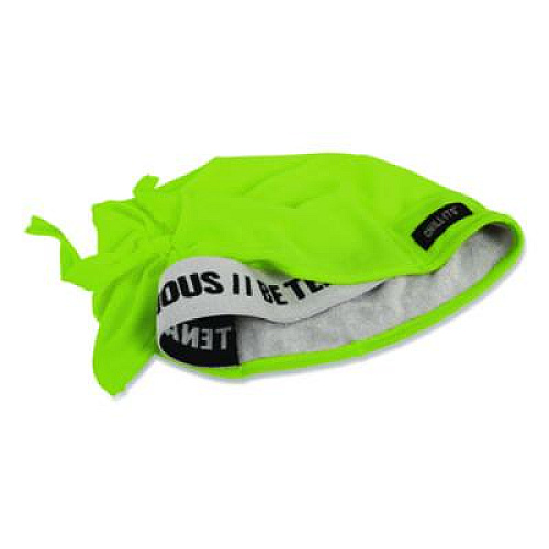 ergodyne Chill-Its 6615 High-Performance Bandana Doo Rag with Terry Cloth Sweatband, One Size Fits Most, Lime (12476)