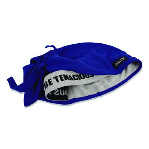 ergodyne Chill-Its 6615 High-Performance Bandana Doo Rag with Terry Cloth Sweatband, One Size Fits Most, Blue (12481)