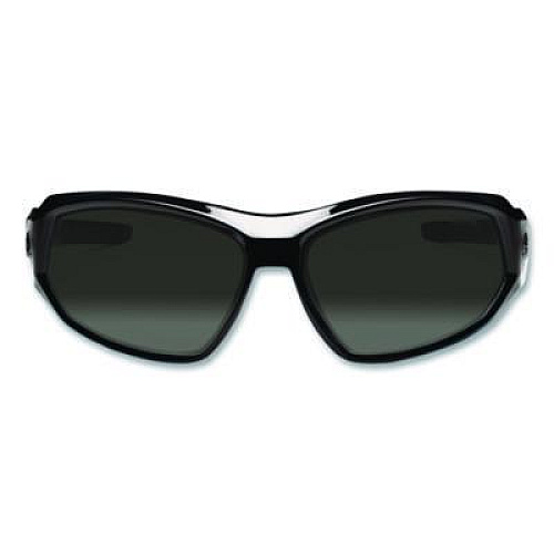 ergodyne Skullerz Loki Safety Glasses/Goggles, Black Full Frame, Smoke Dual Lens (56030)